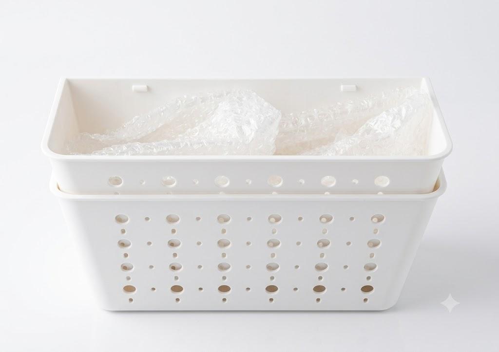 2 Pcs Small Plastic Storage Basket