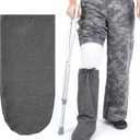 Cast Sock Cover for Foot Cast Cover with Adjustable Drawstring for Men and Women (Gray)