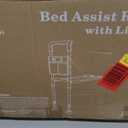 Agrish Bed Rails for Elderly Adults Safety, Bed Rails for Seniors Supports 350lbs with Motion Lights & Storage Pouch, Adjustable Bed Cane with Non-Slip Grip, Stable Bed Assist Rails for Seniors