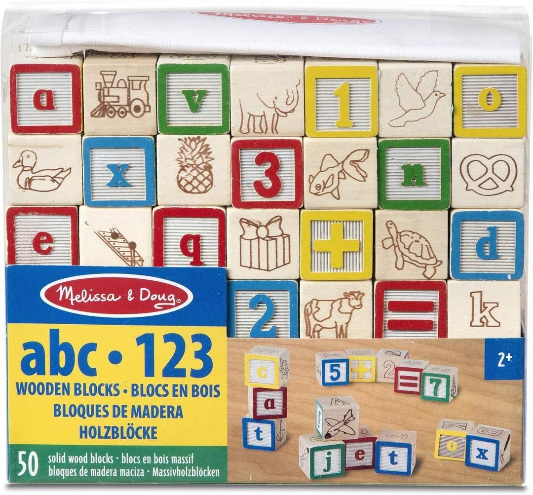 Wooden Abc/123 Blocks (Uc)