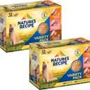 Natures Recipe Chicken, Salmon and Turkey Recipes Variety Pack Wet Dog Food, 12-2.75 oz. Cups, 2 Count, Best Before Jul. 31, 2027