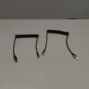 Coiled Lightning Cable, iPhone Charger Cable 3FT for Car, 2 Pack [Apple MFi Certified] 3 Feet Lightning Cord Compatible with iPhone14/13/12/11 Pro Max/XS MAX/XR/XS/X/8/7/Plus/6S iPad/iPod- Black