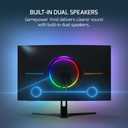 GAMEPOWER V80 27 Inch Curved Gaming Monitor, 280Hz 1080p Display, 0.5ms Response Time, VA Panel, AMD FreeSync, HDR Support, 125% sRGB, RGB Backlight, Dual Speakers, HDMI and Displayport Inputs,1500R
