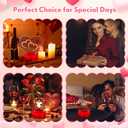 Heart Acrylic DIY Night Light with Base, Neon LED Lamp with Touch Switch, USB or Battery Powered Heart LED Night Light for Bedroom Home Valentine's Day Decoration(Red)