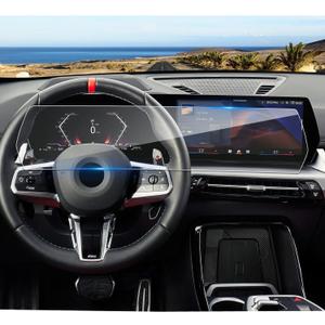 2023 2024 2025 X1/ 2024 2025 X2 Screen Protector for BMW (10.7In Navi +10.25In Dash) Display, for BMW X1 X2(xDrive28i, M35i), 9H Tempered Glass 2024 2025 X1 X2 Accessories HD Transparent