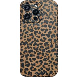 Retro Cheetah Leopard Print Phone Case for iPhone 14 Pro 6.1in,Vintage Amber Tortoise Shell Trendy Cool Girl Full Camera Protective Cover for iPhone 14pro 6.1"