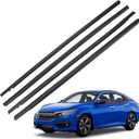 Window Molding Trim Seal Belt Compatible with Honda Civic Sedan 2016-2021