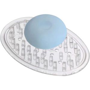 iDesign Plastic Soap Saver, Holder Tray for Bathroom Counter, Shower, Kitchen, 0.75 in. x 3.25 in. x 4.75 in., Clear