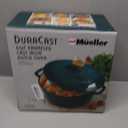 Mueller DuraCast 6 Quart Enameled Cast Iron Dutch Oven Pot with Lid
Sourdough Bread Baking, PFOA-Free, 500°F Oven Safe - All Cooktops incl. Induction, Braising & Slow Cooking, Emerald