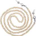 KAI Top Eyeglass Chain Sunglasses Chain Fashion Glass Bead Mask Lanyard Chain Face Mask Chain for Women Men (Champage)