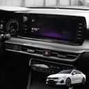 Center Contro AC Vent Cover Compatible with Kia K5 2021-2024 Accessories(Carbon Fiber Pattern)
