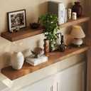 BBE 36 Inch Walnut Floating Shelves for Wall Storage