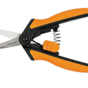 Fiskars Solid Snip Pruning Microtip SP13, Length: 6 Inch Steel Blades/Plastic Handle, Black/Orange