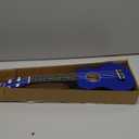 Strong Wind Soprano Ukulele 21 Inch Basswood Ukeleles for Beginners Four Strings Hawaiian Guitar Saint Patrick's Day Ukulele for Adults Teenagers Blue