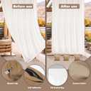 10 Pack Heavy Curtain Weights, 24oz Outdoor Curtain Weights Bag, Drapery Weighted Bottom Gazebo Weights Sandbag with Holder Clip for Heavy Wind Drapes Cabana Gazebo Pergola Garden (Khaki, 6" x 8")
