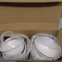 Tioncy 36 Pcs Bowls Set Unbreakable Dessert Soup Salad Bowls for Pasta Cereal Soup Dishwasher Safe (10 Oz,White)