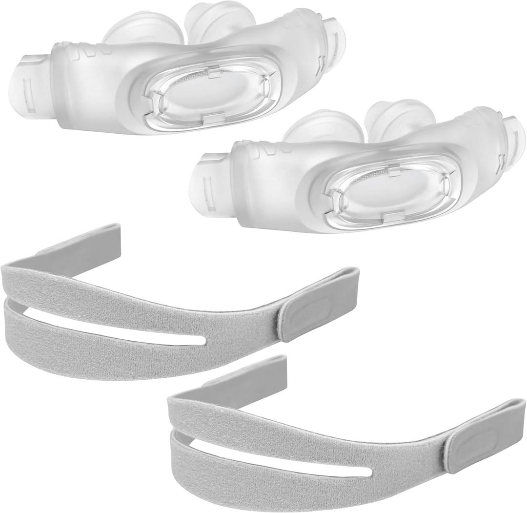 2 Packs Replacement P30i Pillow Cushion(S) with Strap for Airfit P30i | Including 2 Pcs Cushion and 2 Pcs Head Strap, Washable and Reusable Without Replace Filter, Great-Value Supplies by Medihealer
