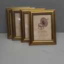 5x7 Picture Frame with Real Glass, 4 set Ornate Vintage Picture Frames for Wall or Tabletop Display, Gold 5 x 7 Frame for Wall home best gift