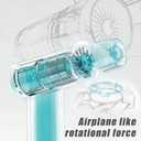 Handheld Portable Turbo Fan, 85000RPM Super High-speed Fan with 4-speed, 4000mAh, USB-C Rechargeable Personal Battery Operated, Mini Small Pocket Design for Travel/Outdoor/Vacation/Concert/Gift, Green