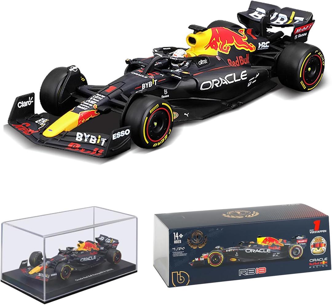 1/24 2023 Racing Oracle RB18 1# Max Verstappen F1 11# Sergio Perez Paint Formula One Alloy Super Toy Car Model