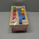 Melissa & Doug Deluxe Pounding Bench Wooden Preschool Learning Toy with Mallet (10.0 x 5.0 x 4.2)