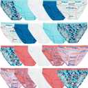 Fruit of the Loom Girls' Cotton Bikini Underwear Multipacks (4, 20 Pack - Fashion Assorted)