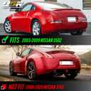 USR DEPO 03-09 350Z Reverse Lights - Smoke Rear Bumper Turn Signal + Backup Lamps Pair (Left + Right) Compatible with 2003-2009 Nissan 350Z Z33 (Smoked Lens)