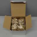 Jetec 8 Pieces Christmas Ornaments Glitter Christmas Tree Hanging Decoration Decorative Artificial Pine Cones Flowers Hanging Ornaments for Winter Wreath Holiday Decor(Champagne Gold)