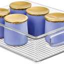 iDesign Stackable Pantry Bin for Kitchen Cabinets, Fridge, or Freezer Storage, Clear, Made in USA