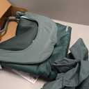 Ingenuity Stow & Go Compact Folding Baby Bouncer, Lightweight Portable Seat with Vibration, Green, Under 5 lbs