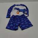 PASHOP Boys Swimsuit Rash Guard Boys' Swimwear Dinosaur Swimming Suits Bathing Suit for Toddler Boys Swim Trunk (5-6 Years)