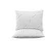 Ultra Soft Pillow Protectors with Zipper Standard Size - Set of 4 Breathable Pillow Covers - 100% Protection Against Stains, Dust & Dirt - Machine Washable (White)