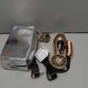 LURA Mini Portable Travel Hair Dryer:Dual Voltage Small Lightweight Blow Dryer with EU Plug,1200W Compact Hairdryer with Folding Handle,with Concentrator&Diffuser Attachment,for Women and Men (Rose Gold)