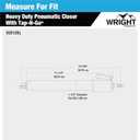 Wright Products V2012BL Heavy Duty Tap-N-Go Pneumatic Closer, Black