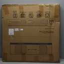 Cumbor 29.243" Baby Gate for Stairs, Wall-Mounted (Drill Required), Expandable No Bottom Bar Dog Gate, Auto Close Extra Wide Walk Thru, Pet & Toddler Proof Gate, Top & Bottom of Stairways (Brown)