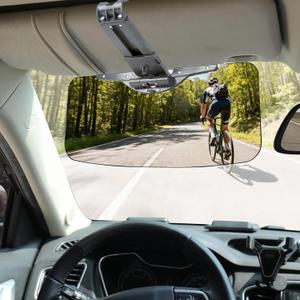 Sun Visor Extender for Cars,HD Wear-Resistant PC Driving Goggles,UV400 Anti- Polarized/Anti-GlareAdjustable Car Visor Extender, Easy to Install Sun Visor for Car,Grey (ZYB-HE)