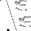 VIVIDA Gate Drop Rod 1-3/8" x 32", Heavy Duty Cane Bolt for Chain Link Fence, Drop Rod for Single or Double Gate, Chain Link Fence Parts, 1 Pack