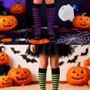 Kids Soccer Socks-Toddler Striped Knee High Socks for Girls Boys,Cotton Athletic Baseball Softball Tube Sock