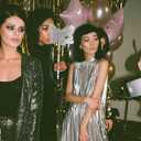 NUOBESTY Full Masquerade Mask with Stick Venetian Halloween Costume Mask Mardi Gras Mask for Womens Cosplay(Silver) Dancing Party Masks