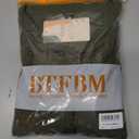 BTFBM Casual Fall Dresses for Women 2025 Long Sleeve Ribbed Button Down Empire Waist A Line Winter Wedding Guest Dress (Green, M)