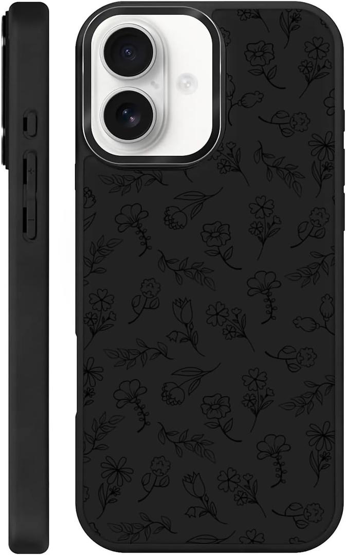 Case for iPhone 17, Compatible with MagSafe,TPU Slim Shockproof Camera Protective Phone Cover for iPhone 17-Exquisite Little Flower
