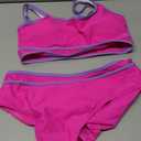 Blooming Jelly Womens High Waisted Bikini Set Tie Knot High Rise Two Piece Swimsuits Bathing Suits M