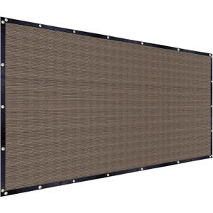 FAIR WIND Shade Cloth 90% Sun Shade Fabric Privacy Screen Shade Cover Patio Canopy with Grommets Shade Net for Garden Outdoor Pergola 8 x 12 FT - Mocha