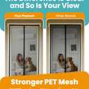 Flux Phenom Magnetic Screen Door - Bugs Out, Breeze in - 9min Install Auto-Sealing Heavy Duty Double Stitched Mesh, 52 Magnets, Hands Free Sliding & Patio Doors Net, Pet & Kid Friendly, 38 x 82 Inch