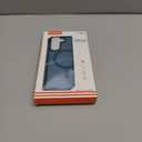 Ezanmull for Samsung Galaxy S25 FE Case Magnetic Shockproof, [Fit for MagSafe] [Glass Screen Protector + Camera Lens Protector] Translucent Anti-Fingerprint (Blue)