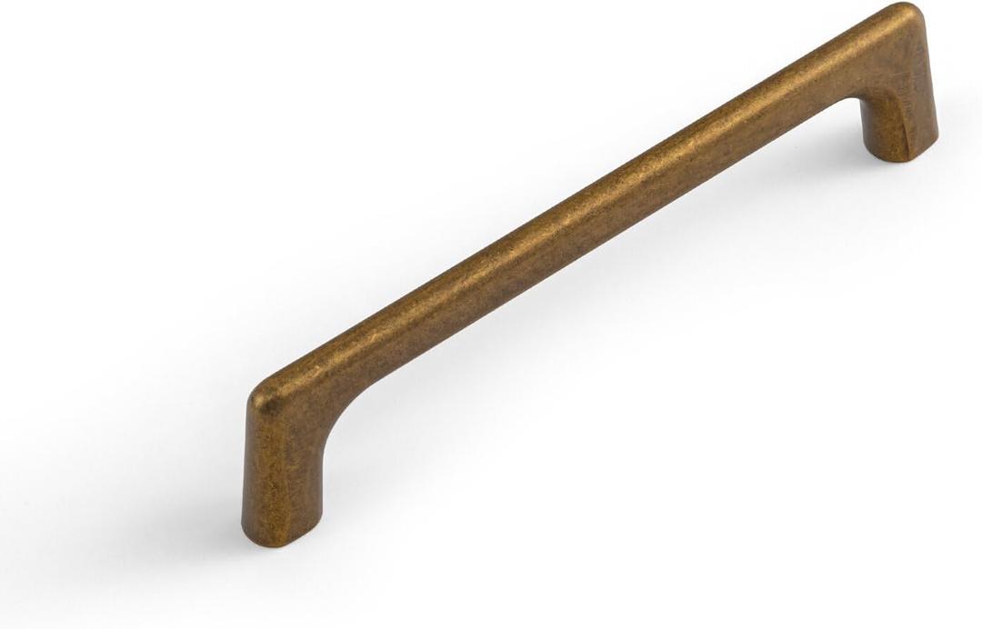 Goo-Ki 5''(128mm) Hole Centers Antique Brass Cabinet Pulls, Stylish Cabinet Hardware for Drawer,Cupboard & Wardrobe,12 Pack