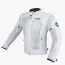 CUBER Motorcycle Breathable Mesh Jacket Mens With CE Armor Bikers Racing Gear, Summer Motorbike Protective Jacket, Small