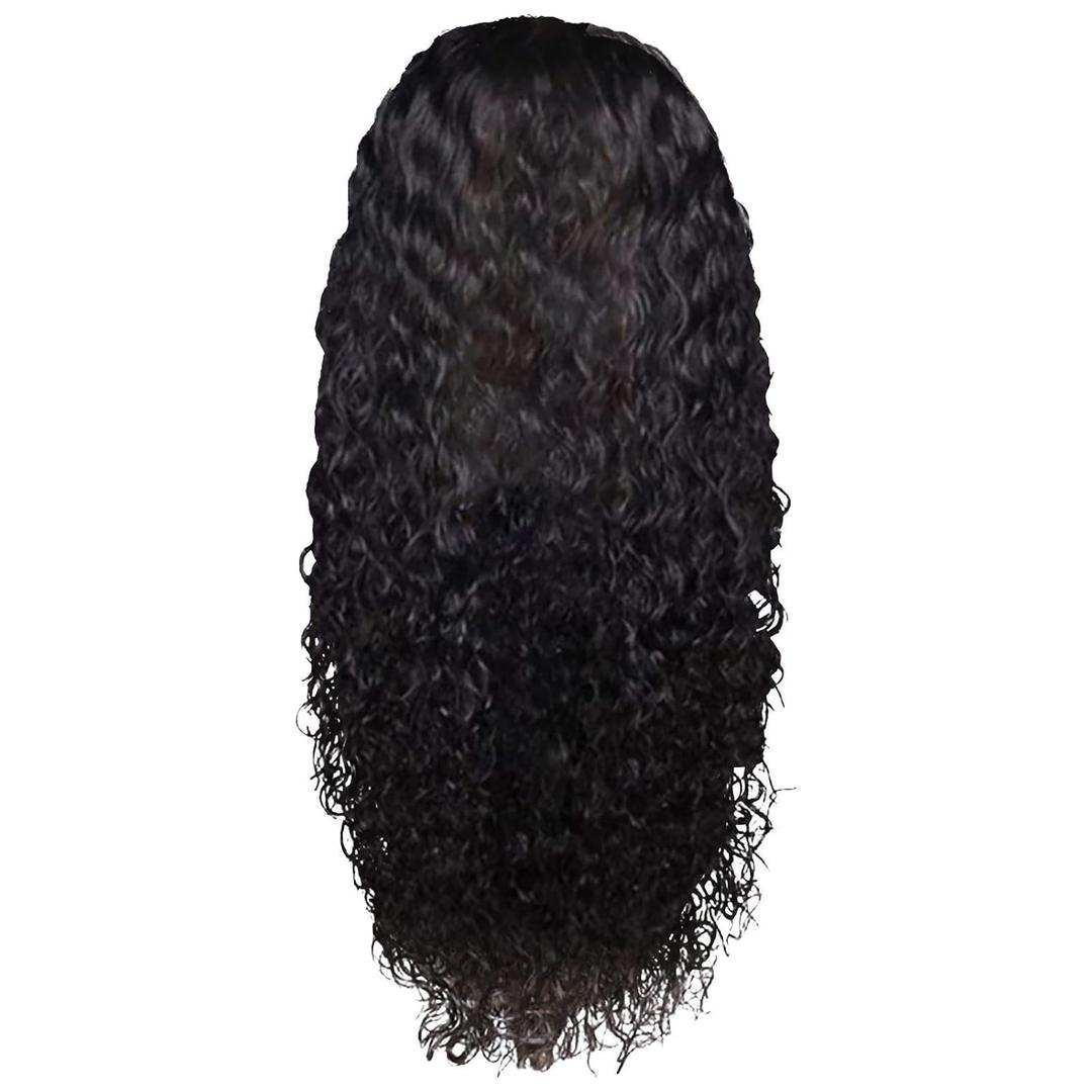 Deep Wave Lace Front Wigs Human Hair Lace Closure Wigs for Black Women Wet and Wavy Lace Frontal Wigs Glueless Wigs, 28 Inch
