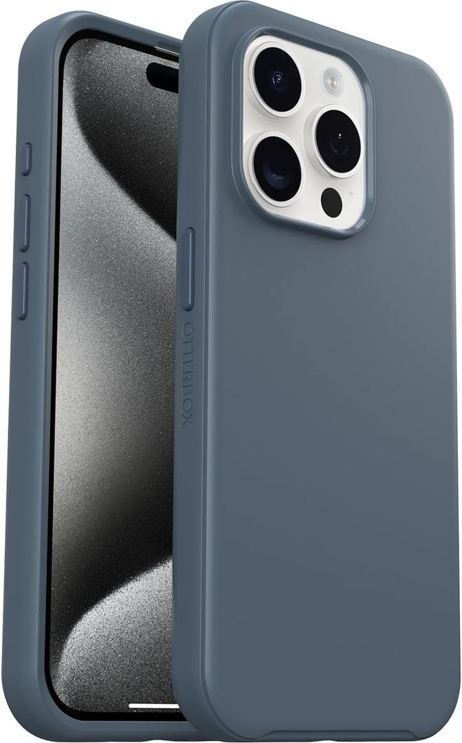 OtterBox iPhone 15 Pro Max (ONLY) Symmetry Series+ Case - Bluetiful, Snaps to MagSafe, Ultra-Sleek, Raised Edges Protect Camera & Screen - Non-Retail Packaging