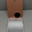 Mocado Travel Makeup Mirror with Light, Tripple Folding Vanity Mirror with Lights, 3 Colors Lighted Makeup Mirror, 1500mAh Rechargeable, Memory Function, Freely Adjust Height and Angle(Rose Gold) (8"L x 6"W)